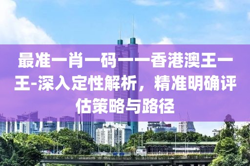 最准一肖一码一一香港澳王一王-深入定性解析，精准明确评估策略与路径