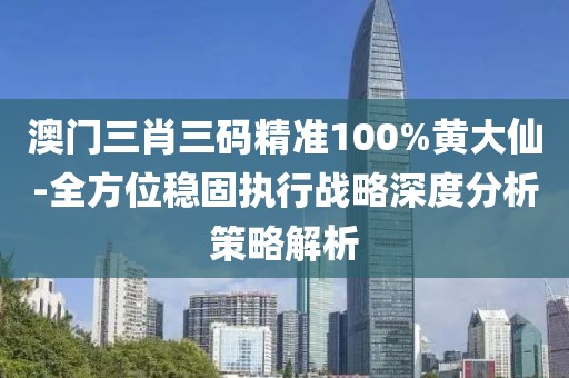澳门三肖三码精准100%黄大仙-全方位稳固执行战略深度分析策略解析