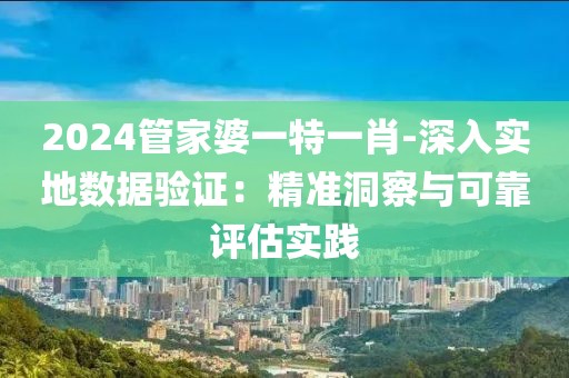 2024管家婆一特一肖-深入实地数据验证：精准洞察与可靠评估实践