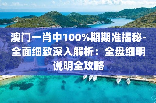 澳门一肖中100%期期准揭秘-全面细致深入解析：全盘细明说明全攻略