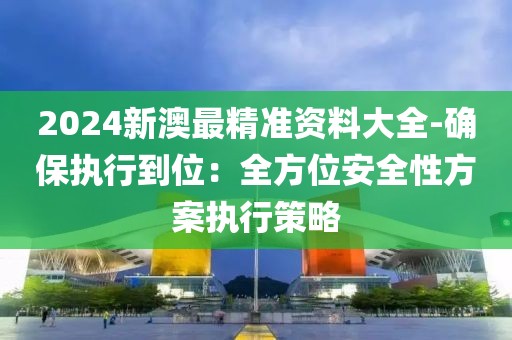 2024新澳最精准资料大全-确保执行到位：全方位安全性方案执行策略