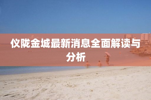 仪陇金城最新消息全面解读与分析