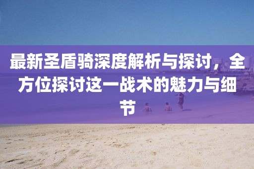 最新圣盾骑深度解析与探讨，全方位探讨这一战术的魅力与细节