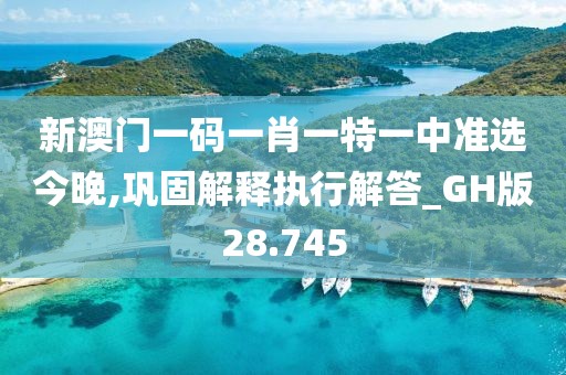 新澳门一码一肖一特一中准选今晚,巩固解释执行解答_GH版28.745