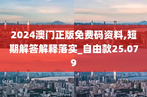 2024澳门正版免费码资料,短期解答解释落实_自由款25.079