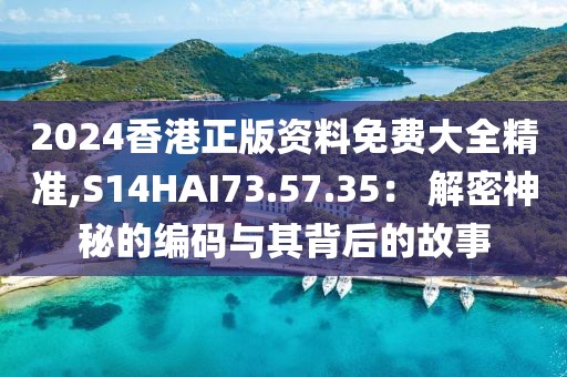 2024香港正版资料免费大全精准,S14HAI73.57.35： 解密神秘的编码与其背后的故事