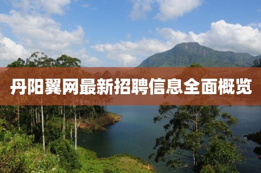 丹阳翼网最新招聘信息全面概览