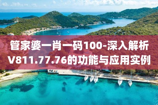 管家婆一肖一码100-深入解析V811.77.76的功能与应用实例
