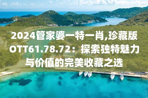 2024管家婆一特一肖,珍藏版OTT61.78.72：探索独特魅力与价值的完美收藏之选