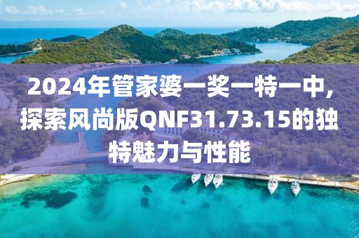 2024年管家婆一奖一特一中,探索风尚版QNF31.73.15的独特魅力与性能