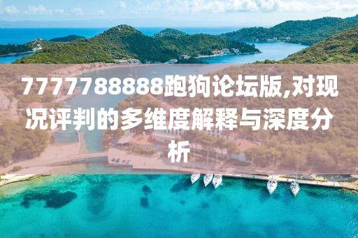 7777788888跑狗论坛版,对现况评判的多维度解释与深度分析