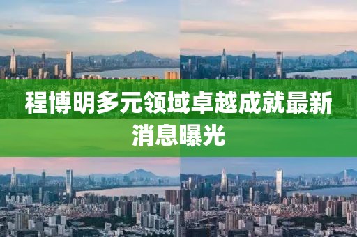 程博明多元领域卓越成就最新消息曝光