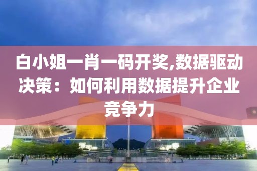 白小姐一肖一码开奖,数据驱动决策：如何利用数据提升企业竞争力