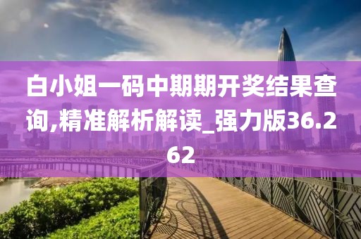 白小姐一码中期期开奖结果查询,精准解析解读_强力版36.262