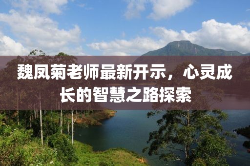 魏凤菊老师最新开示，心灵成长的智慧之路探索