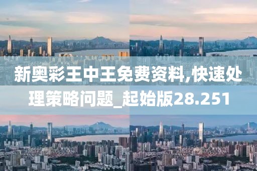 新奥彩王中王免费资料,快速处理策略问题_起始版28.251