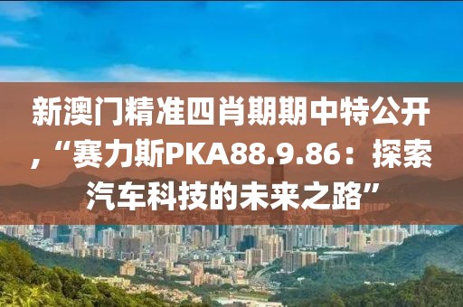 新澳门精准四肖期期中特公开,“赛力斯PKA88.9.86：探索汽车科技的未来之路”