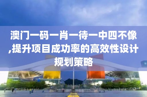 澳门一码一肖一待一中四不像,提升项目成功率的高效性设计规划策略