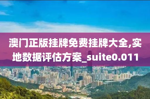 澳门正版挂牌免费挂牌大全,实地数据评估方案_suite0.011