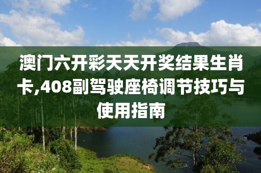 澳门六开彩天天开奖结果生肖卡,408副驾驶座椅调节技巧与使用指南