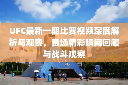 UFC最新一期比赛视频深度解析与观察，赛场精彩瞬间回顾与战斗观察