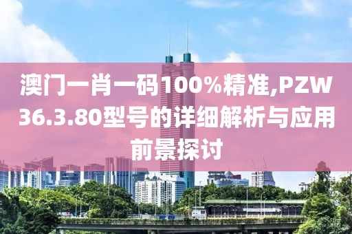 澳门一肖一码100%精准,PZW36.3.80型号的详细解析与应用前景探讨