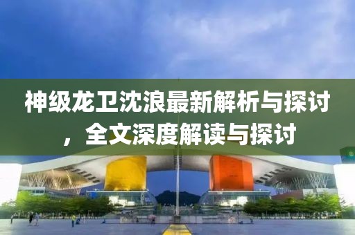 神级龙卫沈浪最新解析与探讨，全文深度解读与探讨