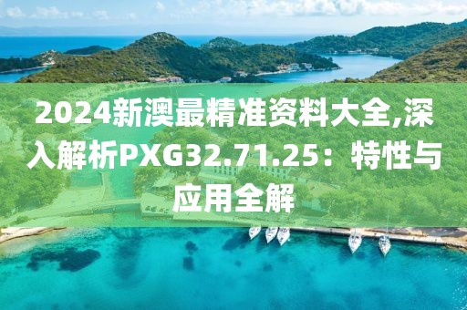 2024新澳最精准资料大全,深入解析PXG32.71.25：特性与应用全解