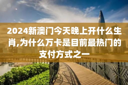 2024新澳门今天晚上开什么生肖,为什么万卡是目前最热门的支付方式之一