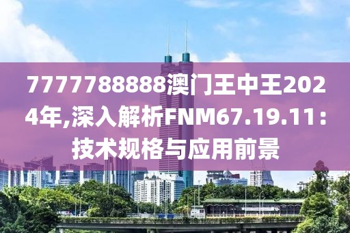 7777788888澳门王中王2024年,深入解析FNM67.19.11：技术规格与应用前景