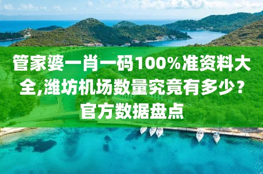 管家婆一肖一码100%准资料大全,潍坊机场数量究竟有多少？官方数据盘点