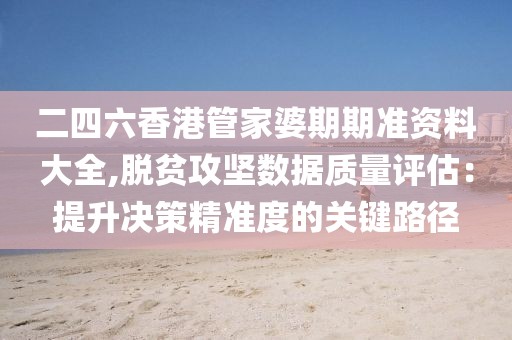 二四六香港管家婆期期准资料大全,脱贫攻坚数据质量评估：提升决策精准度的关键路径