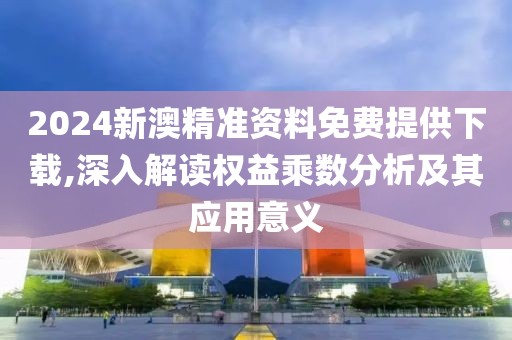 2024新澳精准资料免费提供下载,深入解读权益乘数分析及其应用意义
