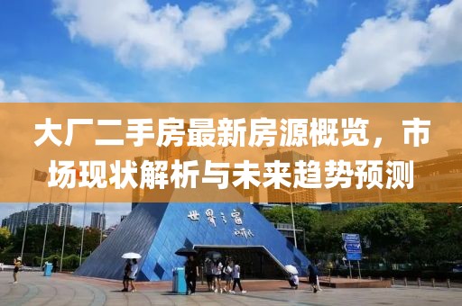 大厂二手房最新房源概览，市场现状解析与未来趋势预测