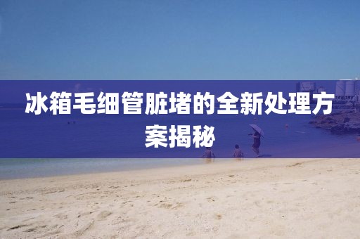 冰箱毛细管脏堵的全新处理方案揭秘