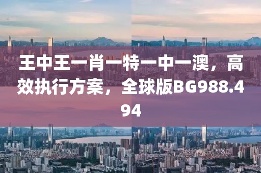 王中王一肖一特一中一澳，高效执行方案，全球版BG988.494