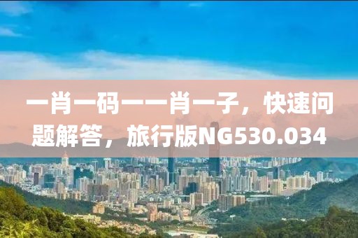一肖一码一一肖一子，快速问题解答，旅行版NG530.034