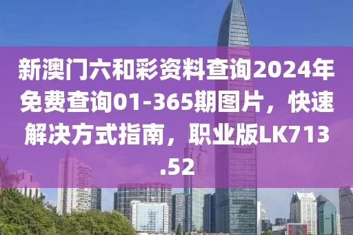 新澳门六和彩资料查询2024年免费查询01-365期图片，快速解决方式指南，职业版LK713.52