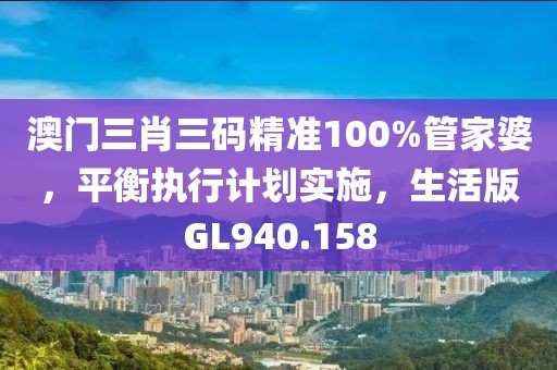 澳门三肖三码精准100%管家婆，平衡执行计划实施，生活版GL940.158