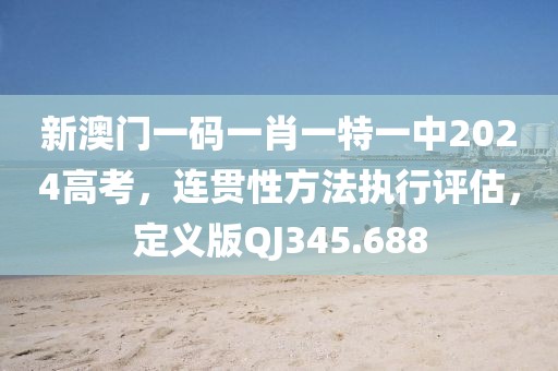 新澳门一码一肖一特一中2024高考，连贯性方法执行评估，定义版QJ345.688