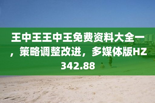 王中王王中王免费资料大全一，策略调整改进，多媒体版HZ342.88