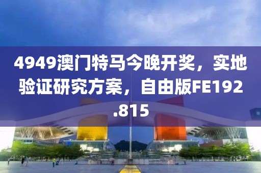 4949澳门特马今晚开奖，实地验证研究方案，自由版FE192.815