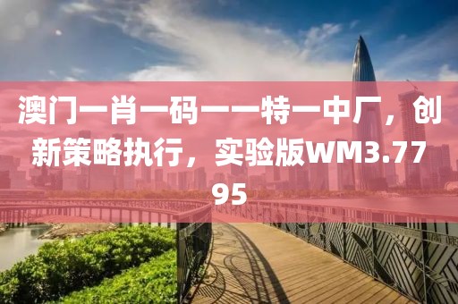 澳门一肖一码一一特一中厂，创新策略执行，实验版WM3.7795