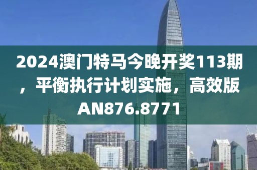 2024澳门特马今晚开奖113期，平衡执行计划实施，高效版AN876.8771
