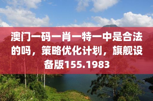 澳门一码一肖一特一中是合法的吗，策略优化计划，旗舰设备版155.1983