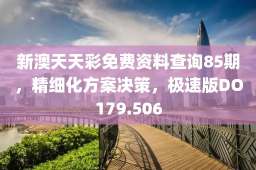 新澳天天彩免费资料查询85期，精细化方案决策，极速版DO179.506