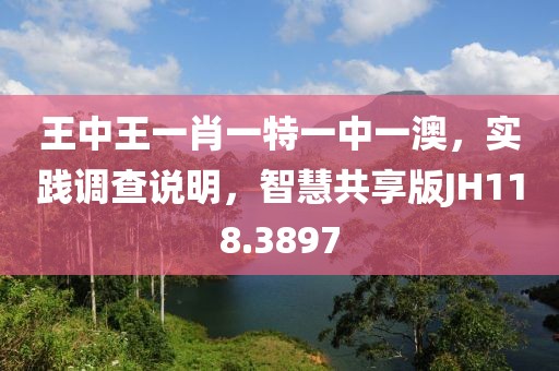 王中王一肖一特一中一澳，实践调查说明，智慧共享版JH118.3897