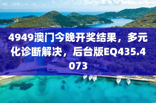 4949澳门今晚开奖结果，多元化诊断解决，后台版EQ435.4073