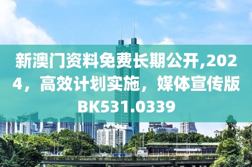 新澳门资料免费长期公开,2024，高效计划实施，媒体宣传版BK531.0339