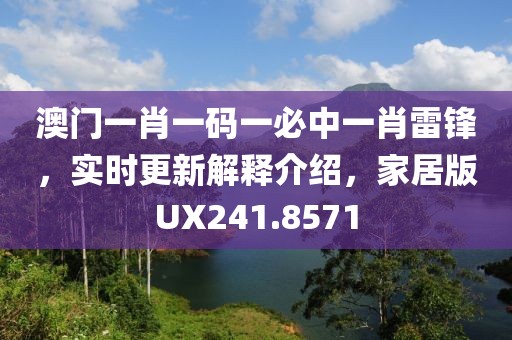 澳门一肖一码一必中一肖雷锋，实时更新解释介绍，家居版UX241.8571